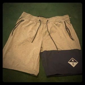 Grey American eagle shorts
